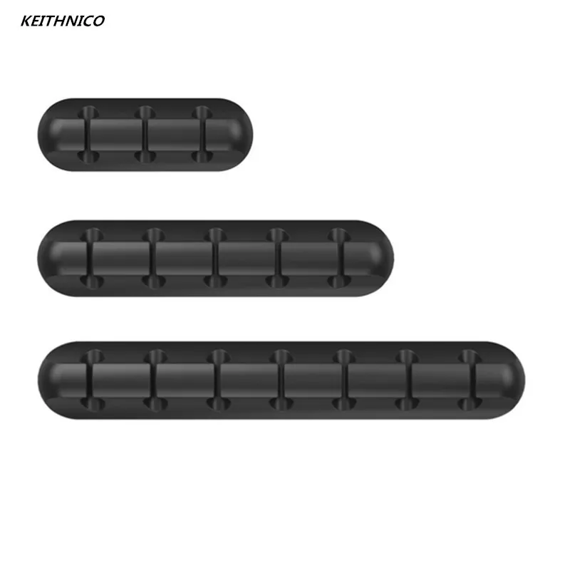 KEITHNICO 3Pcs Cable Winder Earphone Organizer Wire Storage Silicon Charger Holder Clips for MP3 MP4 Mouse | Электроника