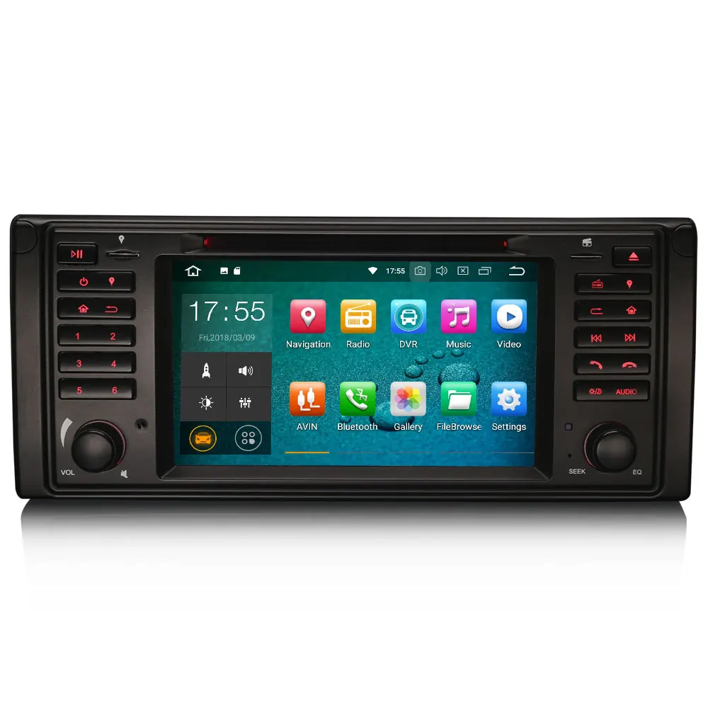 Cheap Erisin ES3839B PX30 Android 8.1 Car Multimedia Player 7" Car DVD GPS for E39 0