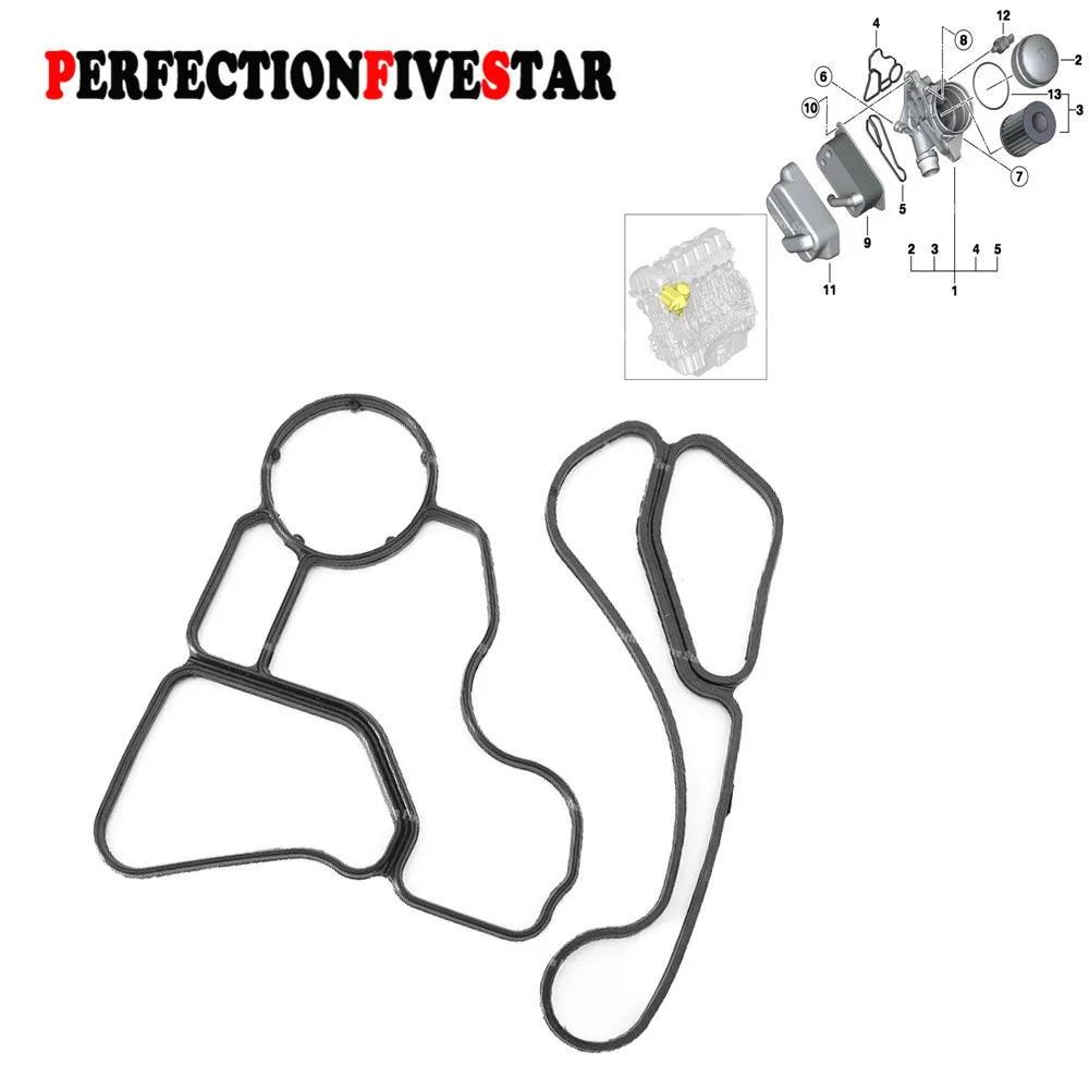 11428637820 11428637821 для BMW Прокладка корпуса масляного фильтра двигателя и комплект уплотнений кулера