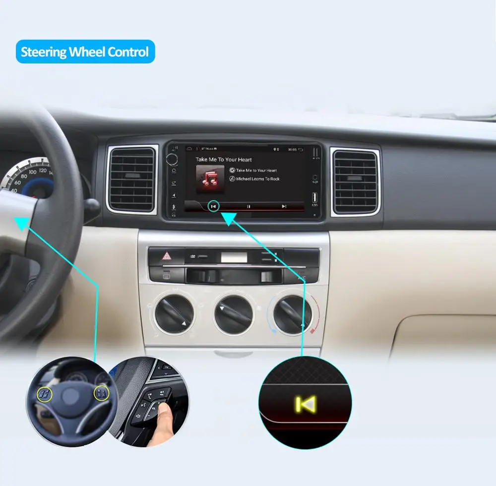 Автомобильный мультимедийный плеер 2 din Android 10 GPS Wi Fi BT для Toyota Hilux VIOS Old Camry Prado RAV4 2003