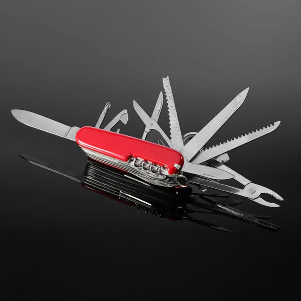 Red Swiss 91mm Multifunctional Folding Army Knives Survival Tools
