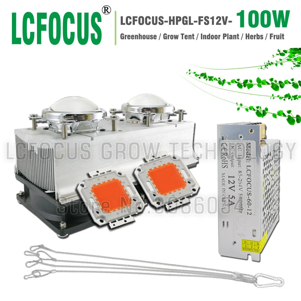 High Power 100W LED Grow Light Full Spectrum 400-840nm DC 12V Grow LED AC 85-265V For Hydroponics Vegetable Fruit Folwer High Power 100W LED Grow Light Full Spectrum 400-840nm DC 12V Grow LED AC 85-265V For Hydroponics Vegetable Fruit Folwer