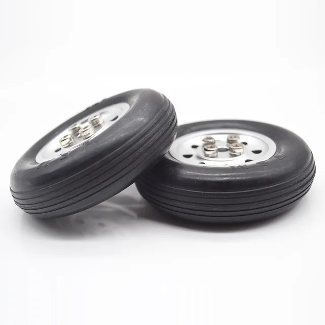 Special Price 1 pair RC Airplane Parts 3''/3.5''/4''/4.5'' ESM Rubber Wheel Tire