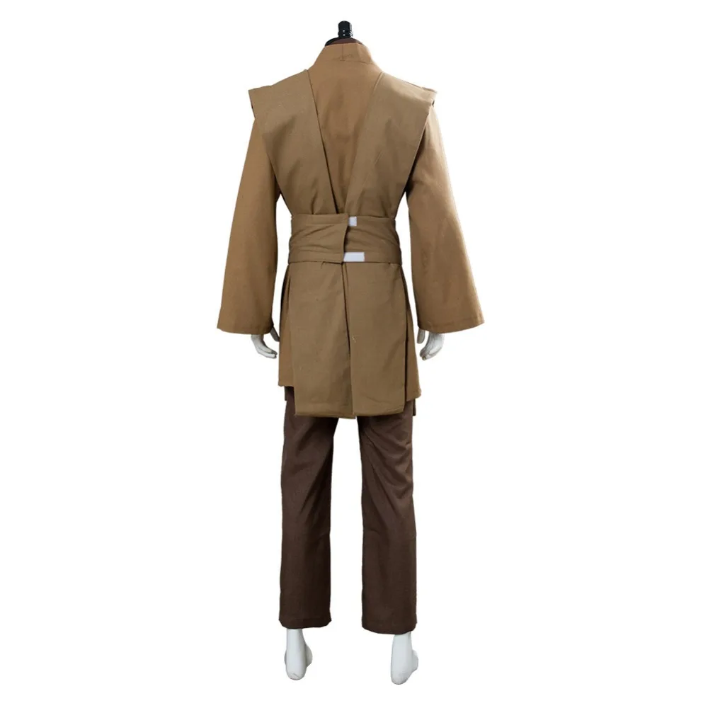 Star Cosplay Wars Kenobi Jedi Cosplay Costume TUNIC Brown Jedi Robe Halloween Carnival Costumes image 4