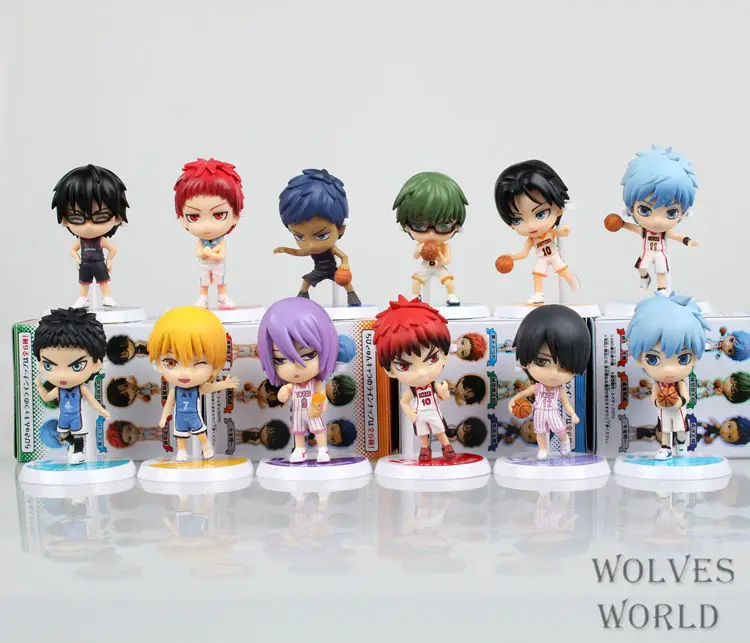 Аниме Kuroko's Basketball 5 шт./компл. Kuroko Tetsuya Kagami Taiga Aomine Daiki ПВХ Фигурки игрушки куклы