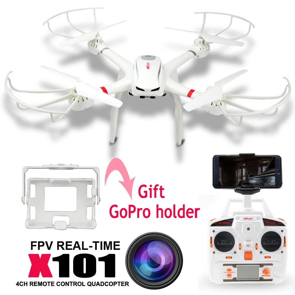 MJX X101 Professional drones RC Helicopter drone quadcopter gopro can Add c4008 720P HD Wifi FPV camera