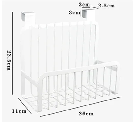 Креативная металлическая над дверью корзина для хранения, практичный кухонный шкаф ящик Органайзер дверная вешалка корзина для хранения с крюком
