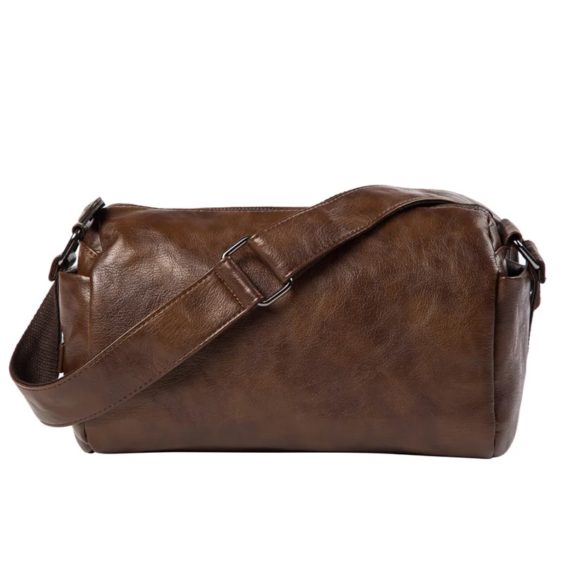 2017 Vintage Men Messenger Bag Soft Pu Leather Crossbody Shoulder Bags