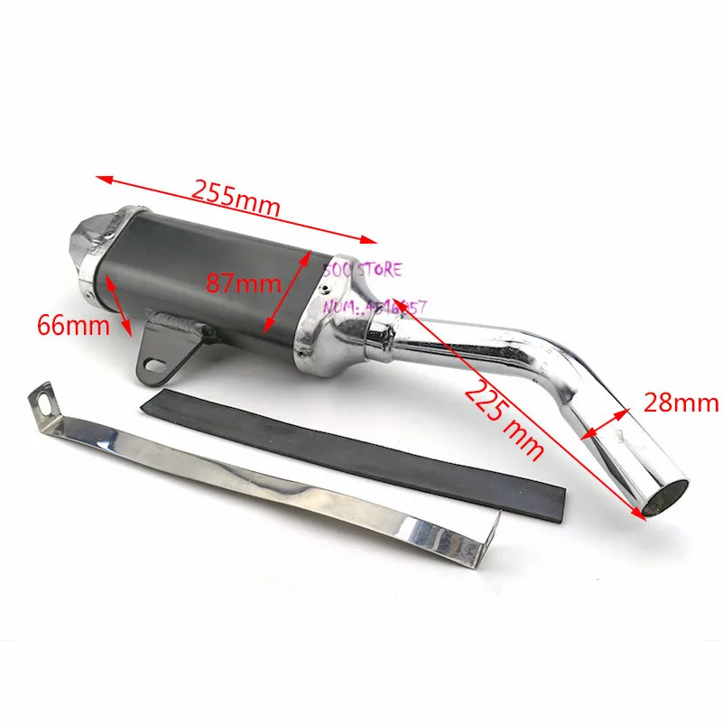 high quality black Exhaust Modified Pipe Aluminum Slip-on alloy Motorcycle modified exhaust pipe For Dirt Pit Bike ATV high quality black Exhaust Modified Pipe Aluminum Slip-on alloy Motorcycle modified exhaust pipe For Dirt Pit Bike ATV