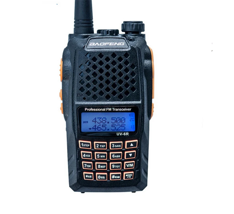 

UV-6R Plus High-quality Travel Walkie Talkie Dual Frequency 128 Channels LCD Display Wireless Two Way Intercom Radio Durable We