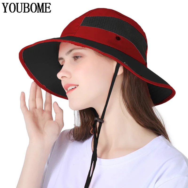 YOUBOME, модные женские шляпы от солнца для женщин, летние шляпы для мужчин, женские пляжные козырьки, Панама, флоппи, мужская шапка с большими полями, шляпа от солнца