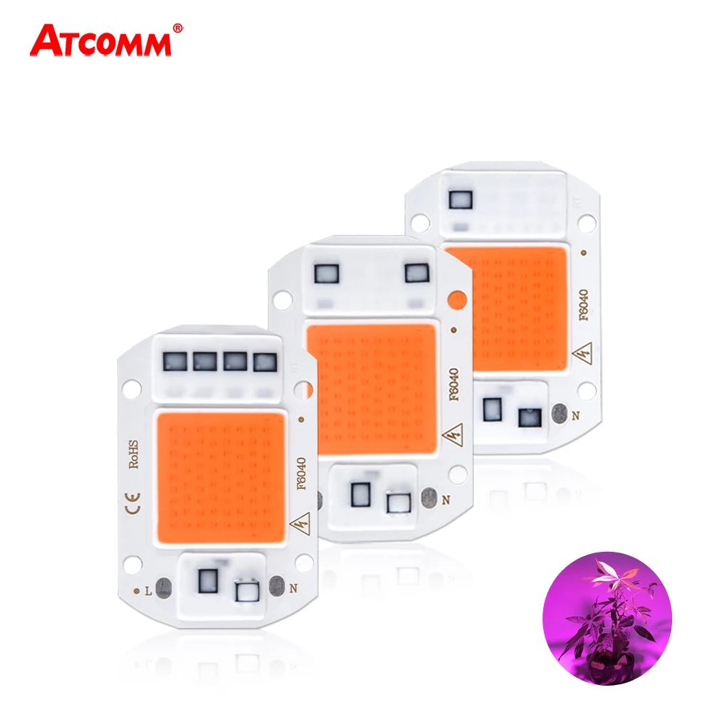 

Full Spectrum LED Phyto Lamp 10W 20W 30W 50W COB LED Grow light Fitolampy Smart IC LED Diode Matrix Growing Lamp