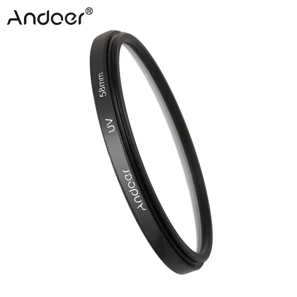 

Andoer 58mm/49mm/52mm/55mm/62mm/67mm/77mm/82mm UV Ultra-Violet Filter Lens Protector for Canon Nikon DSLR Camera