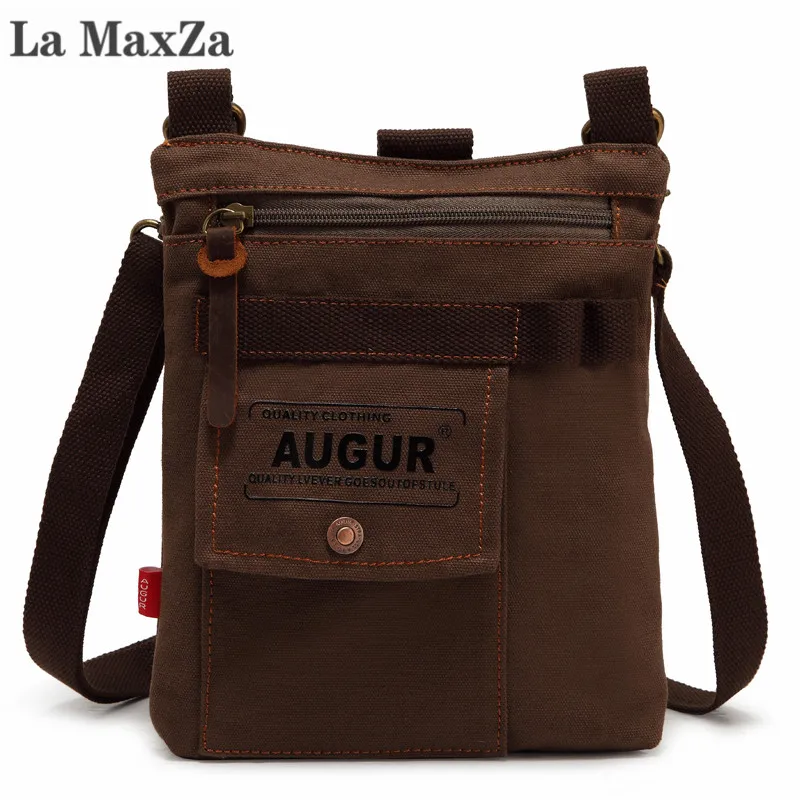 

La MaxZa Shoulder Messenger Canvas Bag Pouch Casual Men's Satchel Men's Canvas Bag