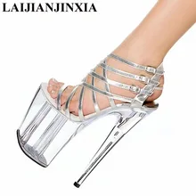 Laijianjinxia/ Платформа Женская обувь 20 см Высокие каблуки для ночного клуба на платформе сандалии очень высокий каблук Обувь для танцев E-201