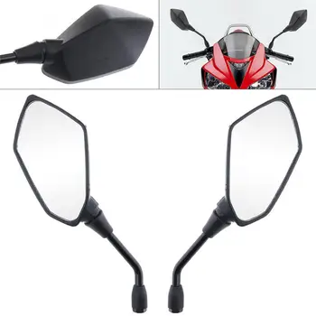 

2pcs 10mm Modified Plated Universal Stylish Design Motorcycle Rearview Mirror Side Mirrors for Kawasaki