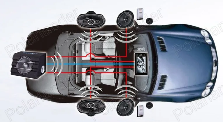 2 way blue 6,5 дюймовый автомобильный сабвуфер автомобильные аудио колонки для всех автомобилей