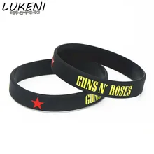 Lukeni GUNS'N ROSES силиконовые браслеты рок-группы G N' R силиконовые браслеты* Браслеты музыкальные подарки для любимых SH192