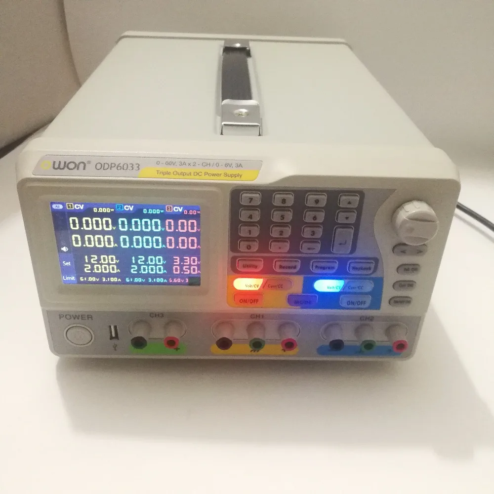 OWON ODP6033 с тройным выходом 2 канальный 0 60 в/3 А и 6 программируемый источник питания