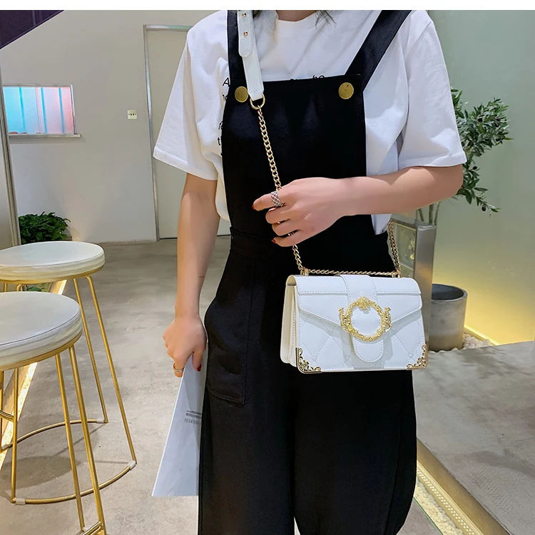 Мода 2019 г. металлический замок мини небольшой площади пакет сумка Crossbody посылка крестом пакет клатч для женщин дизайнер кошелек сумки Bolsos