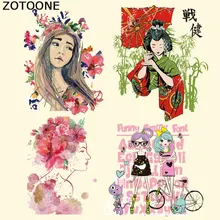ZOTOONE цветок Бабочка красота патч железо на теплопередачи патчи для детской одежды DIY полосы аппликация на футболку пользовательские наклейки
