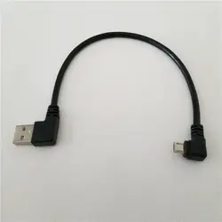 90 градусов правый угол направление USB Tpye мужчина к 5Pin правый угол Micro B Мужской адаптер синхронизации данных зарядный кабель