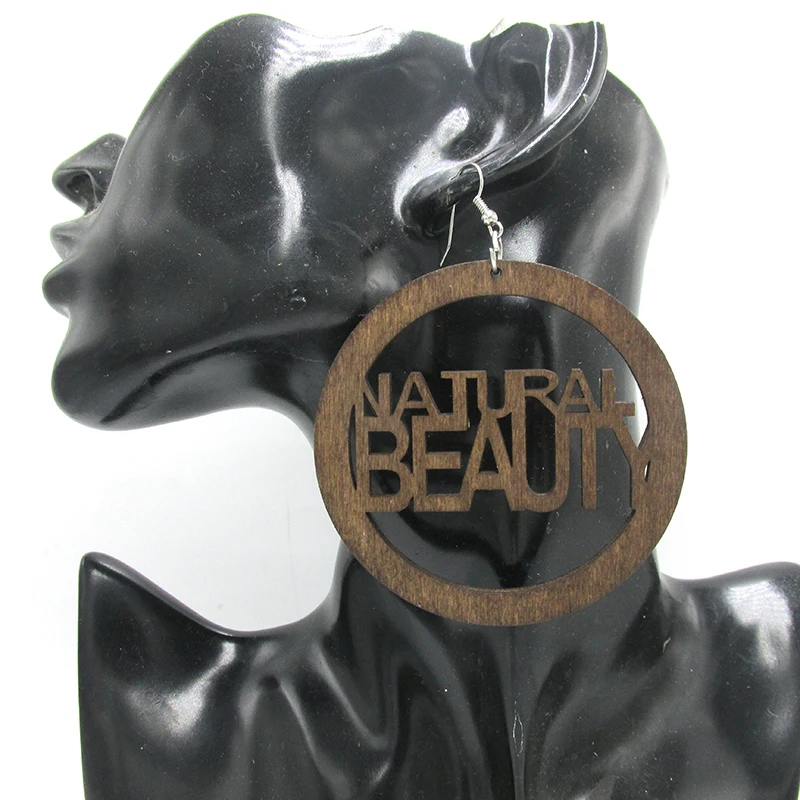 

Free Shipping! 6pairs/lot Brown color Natural Beauty Wood Earrings