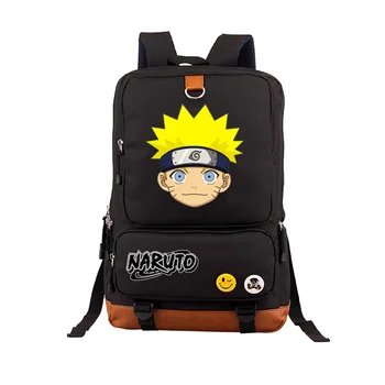 

Hot anime Naruto Uchiha Sasuke Hatake Kakashi School Cosplay Printing Travel Rucksack for Teenage boy girl Mochila Backpacks
