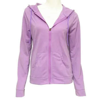 

New Women's Casual Hooded Zipper Up Long Sleeves Sweatshirts Autumn Fashion Solid Color Pockets Knitting Hoodies 4 Colors S-XL