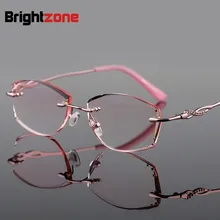 Пресбиопический астигматизм индивидуальные очки бриллианты режущие Готовые без оправы пресбиопические очки для чтения модная оправа Очки для глаз