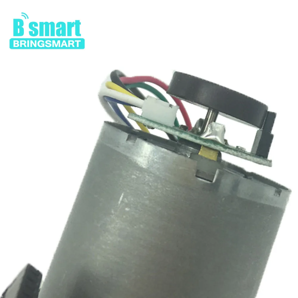 

Bringsmart Micro Gear Motor Encoder Disk DC Motor12V High Torque JGB37-3530B Electric Motor Customized Speed Reversible for DIY
