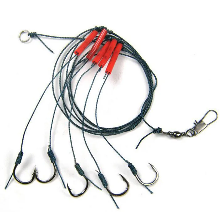1pcs line string hook 5 13Fish Hooks Fishing Tackle 5 Swivel String