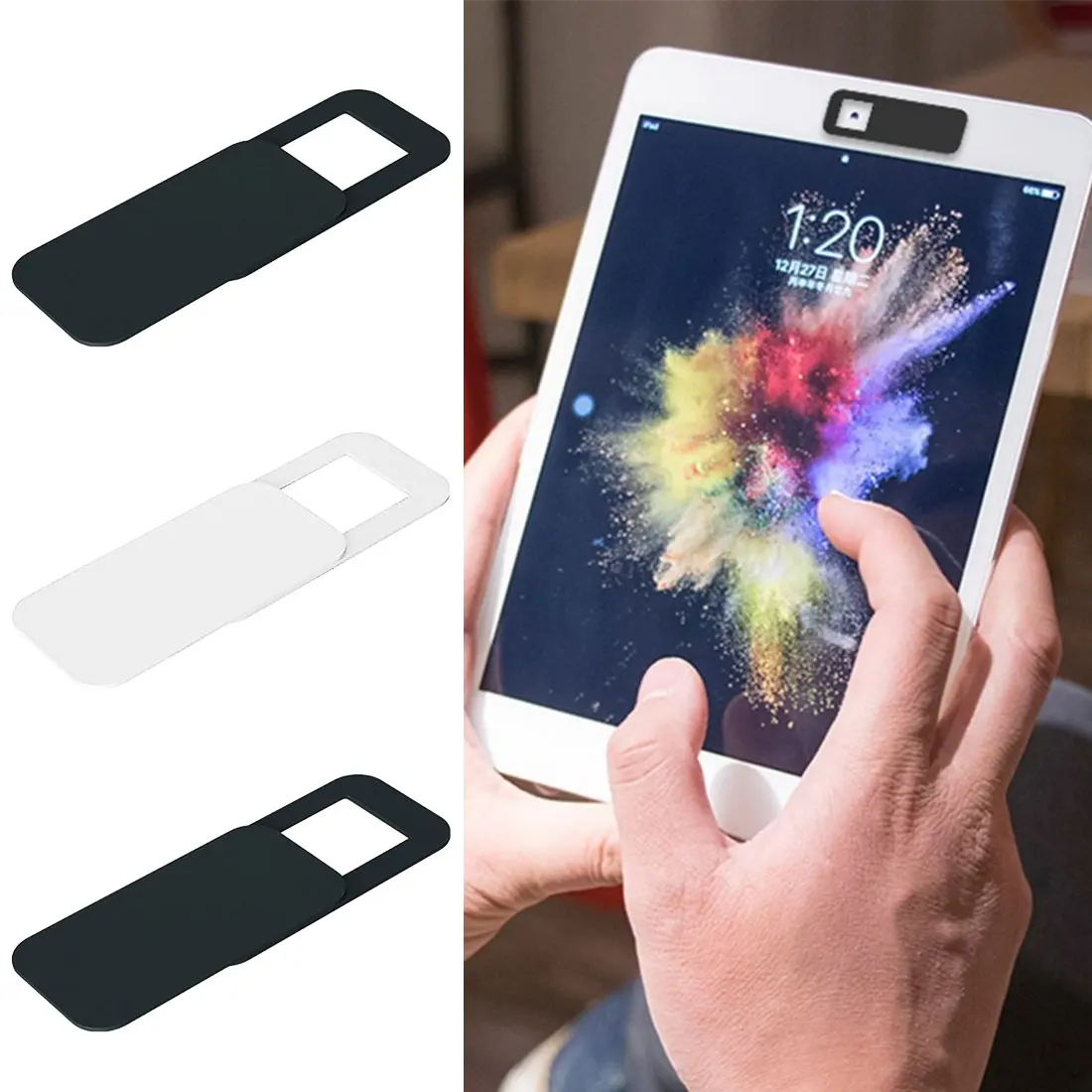 

1Pcs WebCam Cover Shutter Magnet Slider Plastic Camera Cover For For Web Laptop iPad PC Mac Tablet Privacy Sticker