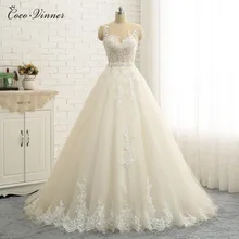 Сексуальная Иллюзия сзади Вышивка Аппликации качество линии Свадебные платья Дубай без рукавов плюс размеры жемчуг Пояс кушак Арабское свадебное платье