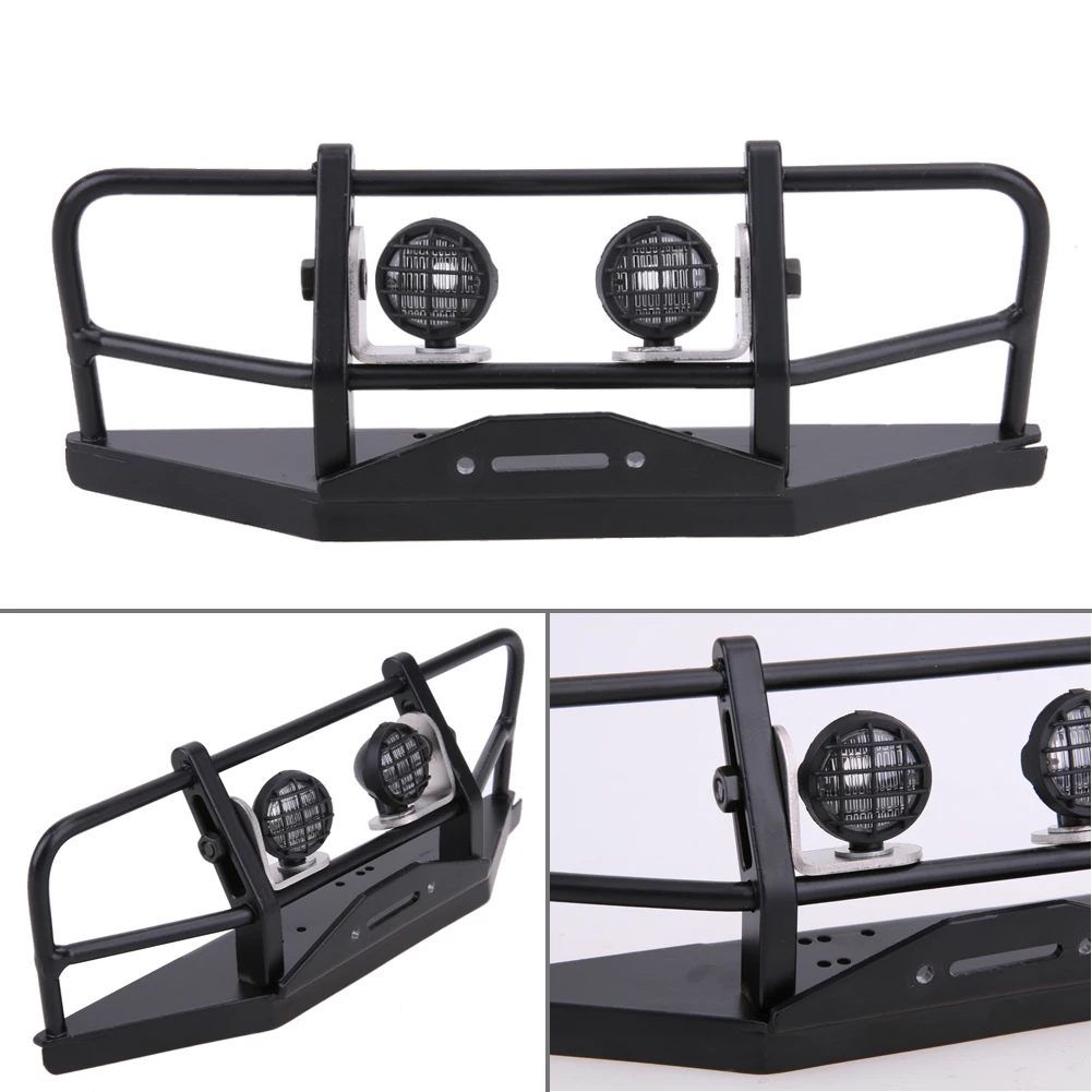 

Professional RC Truck Front Bull Bar Metal Bumper Light Defender For RC Defender 90 1/10 Axial SCX10