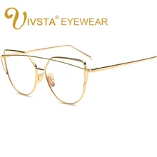 IVSTA очки кошачьи глаза Для женщин Модные Качественные оптические очки зрелищ кадров Super Star бренд дамы сплава негабаритных розовый