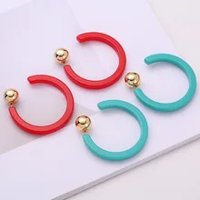 自由奔放に生きる C 型アクリルビッグフープイヤリングフープ(China)