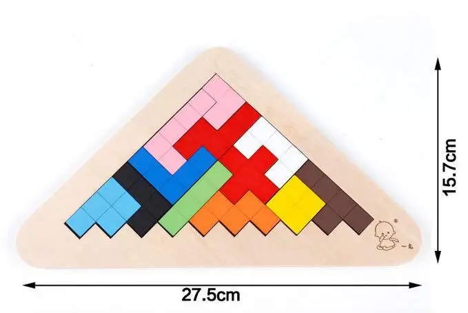 Новая деревянная головоломка танграмма логическая Головоломка Детские развивающие игры игрушки для детей
