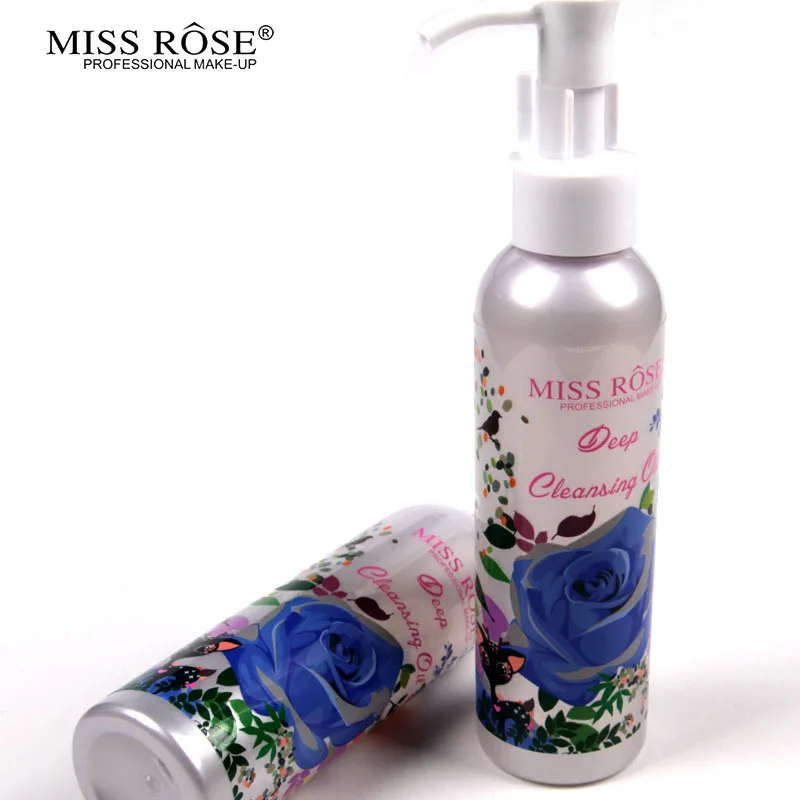 Miss Rose Makeup Remover Cosmetics Face Cleansing Oil 120ML Liquid Deep Cleansing Lotion Shrink Pores Lip Eye Clean Facial Care1