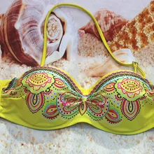 Пуш-Ап Бикини Топ для женщин Новинка Sey женский купальник топ с подкладкой большой размер XXL купальный костюм Пляжная одежда