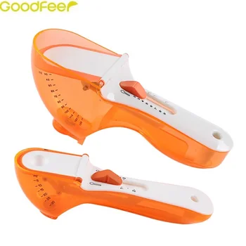 

Goodfeer Plastic Adjustable Measuring Spoon Milk Powder Condiment Spice Measuring Spoon Sugar Seasoning Scoop Kitchen Gadgets