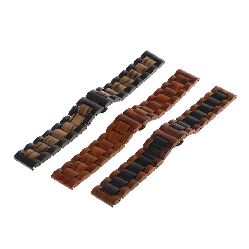 Ремешок для часов из красного сандалового дерева металлический браслет