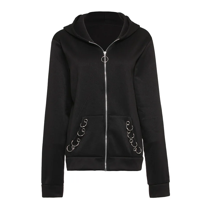 black fleece hoodie