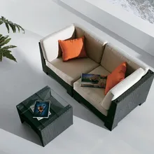 Открытый диван гостиная с ротангом диван