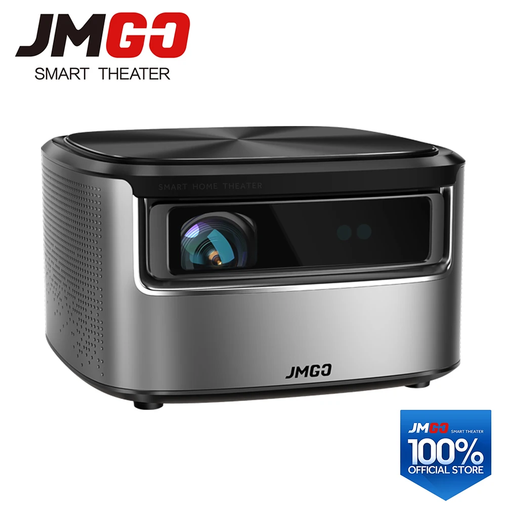 JMGO N7 Full HD Projector,1300 ANSI Lumens, 1920*1080P, 2G+16G, Smart Beamer, WIFI, Bluetooth, HDMI, USB,Support 4K LED TV