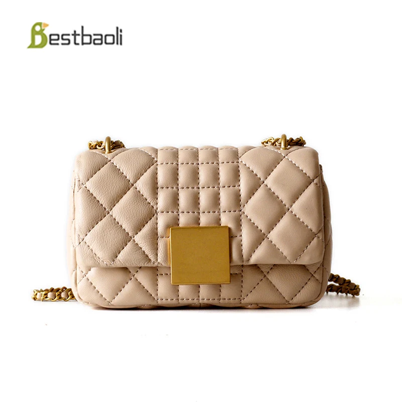

Bestbaoli Fashion bags for women 2018 Genuine leather woman Shoulder bags Luxury designer chain crossbody Handbags free shipping