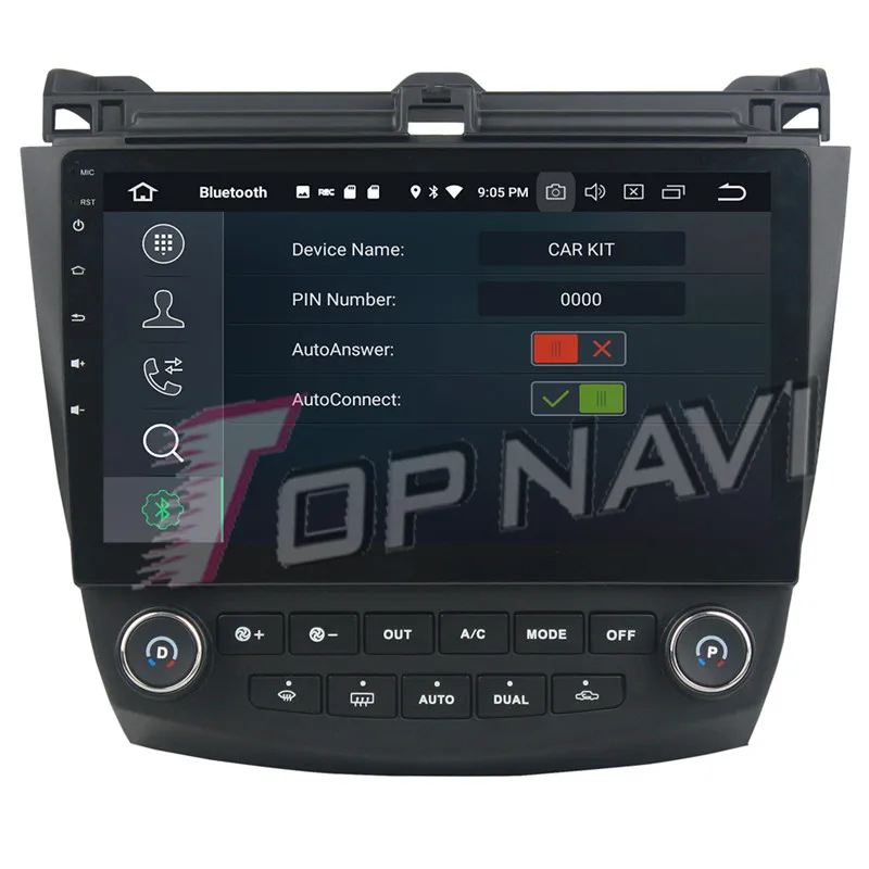 Topnavi 10 1 &quotAndroid 9 0 автомобильный головный блок видео для Honda Accord 8 2003 2004 2005 2006 2007 GPS