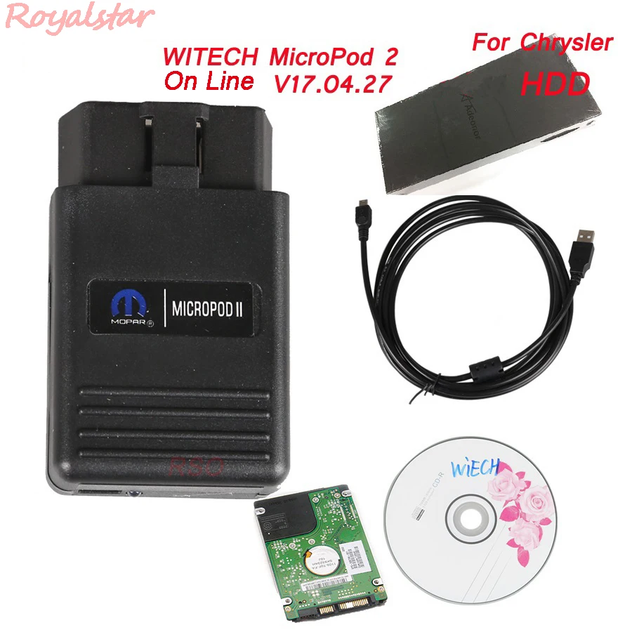 

New online WITECH MicroPod 2 V17.04.27 For Chrysler professional Diagnostic Micro Pod2 with HDD Software Multi-Language