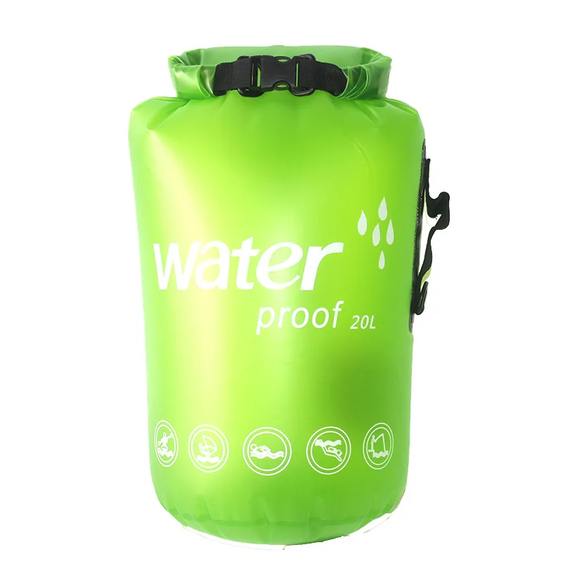 10L 20L Водонепроницаемый Drift Дайвинг Плавательный мешок остающийся сухим под водой плечо поясная карманная сумка ПВХ Каякинг парусный спорт рюкзак - Цвет: Green