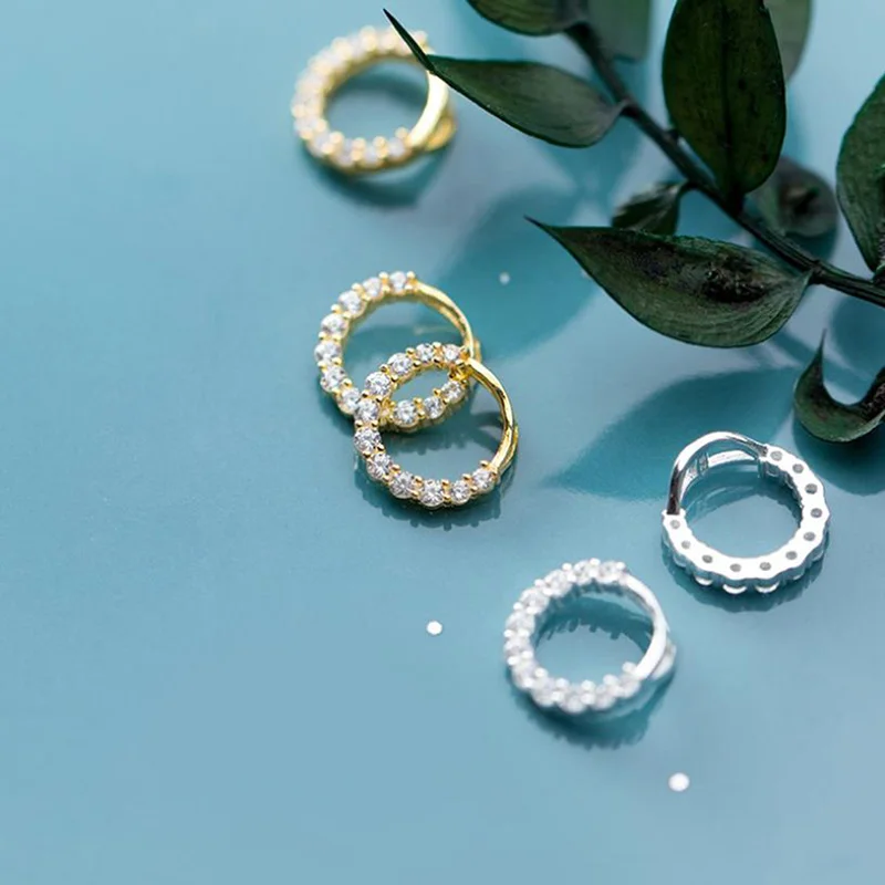 

925 Sterling Silver hollow Zircon ring circle charm floating drop Pendants for making jewelry accessories 11mm 1pc